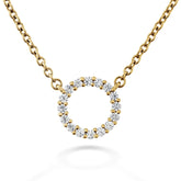 Hearts On Fire Signature Circle Diamond Pendant - Small - Dracakis Jewellers